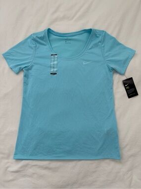 blue nike shirt
